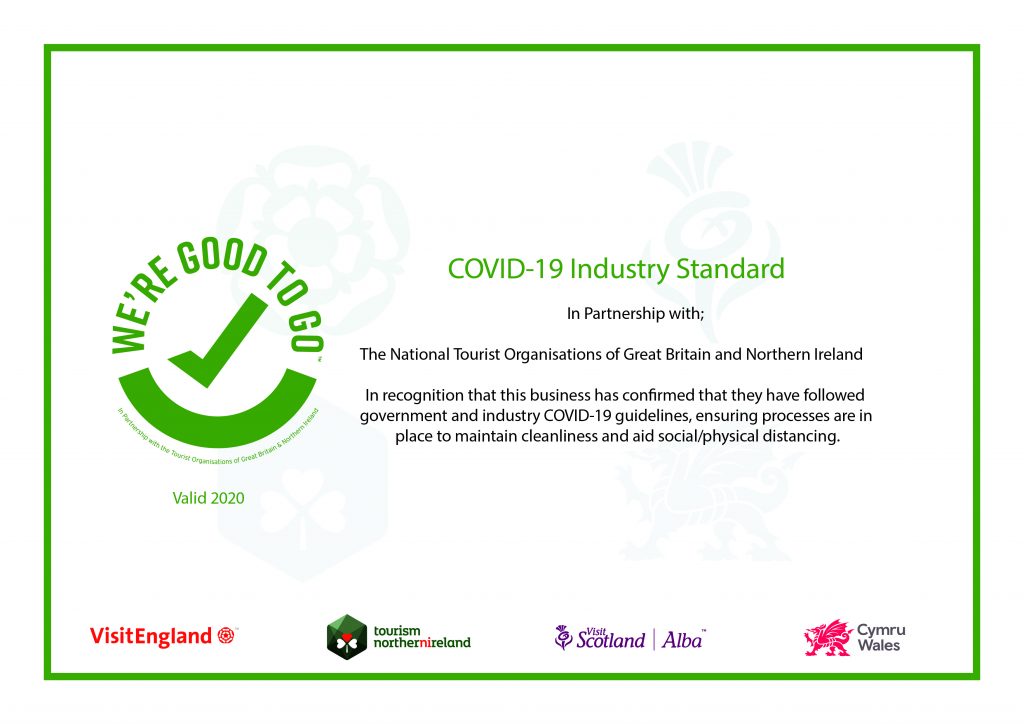 We're Good To Go certificate good to go - COVID